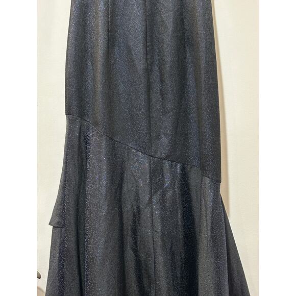 Monique Lhuillier Evening Dress Midnight Size 4 NWT Elegant Unique Sample Piece - Picture 10 of 13